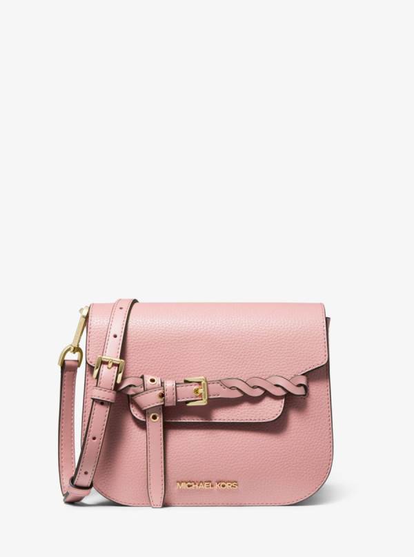 Damske Spojková Taška Michael Kors Emilia Small Pebbled Leather Ruzove - Kabelky Michael Kors Nejlevnejsi | ANQJC-8713